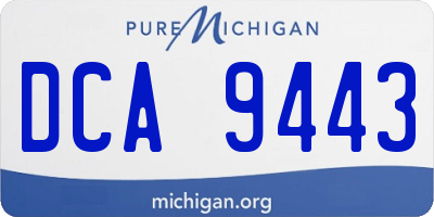 MI license plate DCA9443