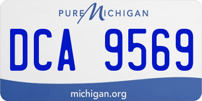 MI license plate DCA9569