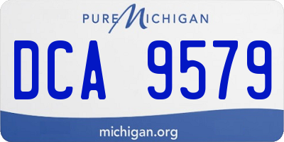 MI license plate DCA9579