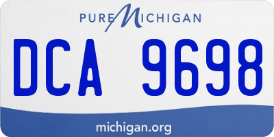 MI license plate DCA9698
