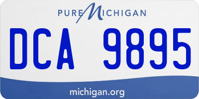 MI license plate DCA9895