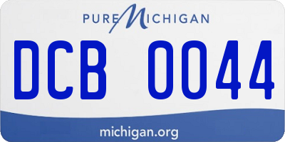 MI license plate DCB0044