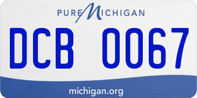 MI license plate DCB0067