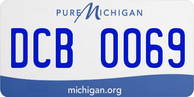 MI license plate DCB0069