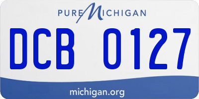 MI license plate DCB0127