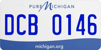 MI license plate DCB0146