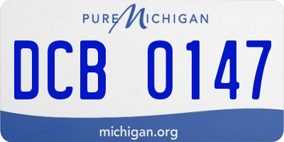 MI license plate DCB0147