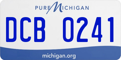 MI license plate DCB0241