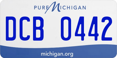 MI license plate DCB0442