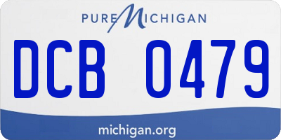 MI license plate DCB0479