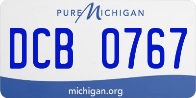 MI license plate DCB0767