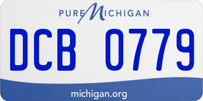 MI license plate DCB0779