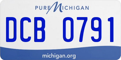 MI license plate DCB0791