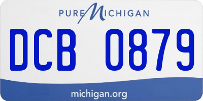MI license plate DCB0879