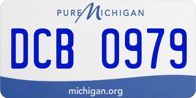 MI license plate DCB0979
