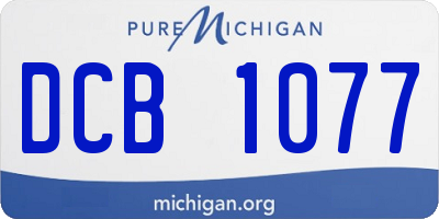 MI license plate DCB1077
