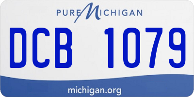 MI license plate DCB1079