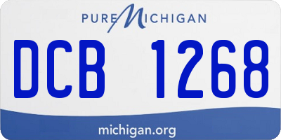 MI license plate DCB1268