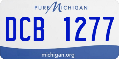 MI license plate DCB1277