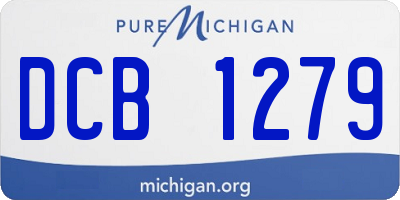 MI license plate DCB1279