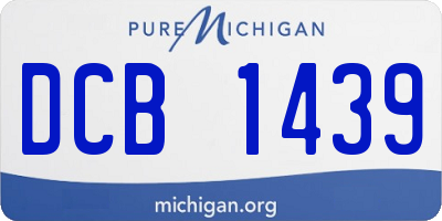 MI license plate DCB1439