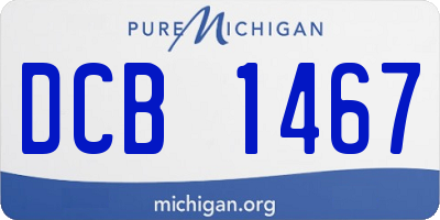 MI license plate DCB1467