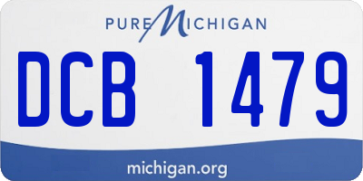 MI license plate DCB1479