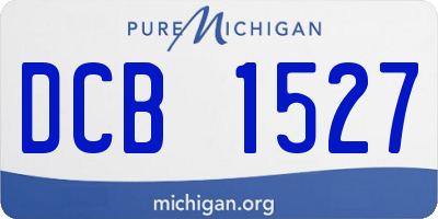 MI license plate DCB1527