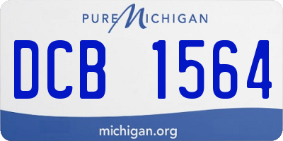 MI license plate DCB1564