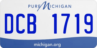 MI license plate DCB1719