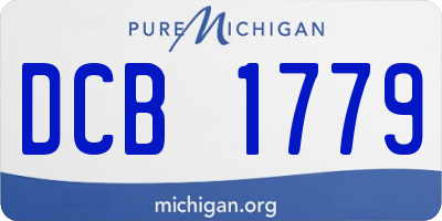 MI license plate DCB1779