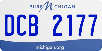 MI license plate DCB2177