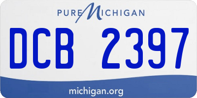 MI license plate DCB2397