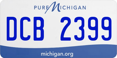 MI license plate DCB2399