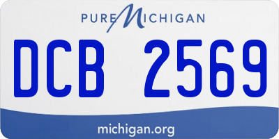 MI license plate DCB2569