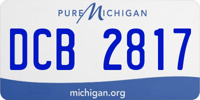 MI license plate DCB2817
