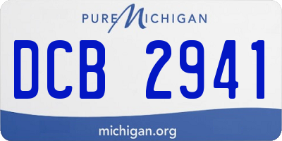 MI license plate DCB2941
