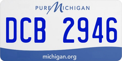 MI license plate DCB2946