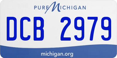 MI license plate DCB2979