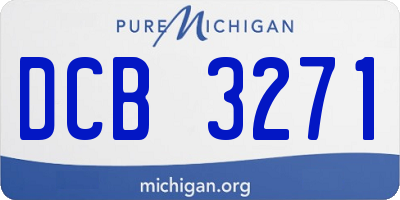 MI license plate DCB3271