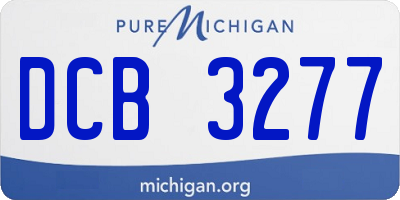 MI license plate DCB3277