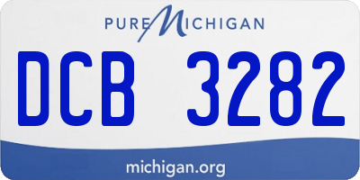 MI license plate DCB3282