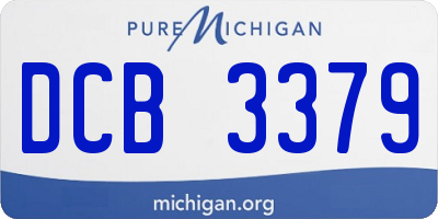 MI license plate DCB3379