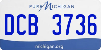 MI license plate DCB3736
