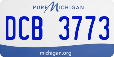 MI license plate DCB3773