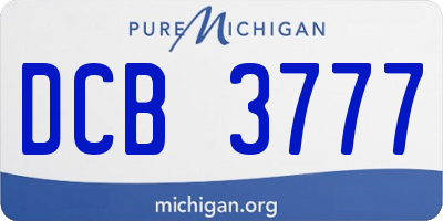 MI license plate DCB3777
