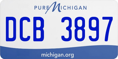 MI license plate DCB3897