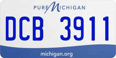 MI license plate DCB3911