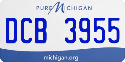 MI license plate DCB3955