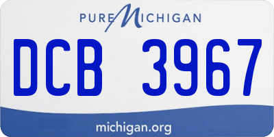 MI license plate DCB3967